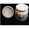 Image 8 : WESTMORELAND PANELED GRAPE 1881 MILKGLASS, CANDY JAR AND LID