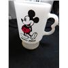Image 1 : VINTAGE MICKEY MOUSE, B HANDLED MILK GLASS MUG