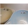 Image 8 : PYREX BLUE AND WHITE SNOWFLAKE VINTAGE MIXING BOWLS, 441 1 ½ PINT AND 442 1 ½ QT