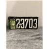 Image 1 : 1919 porcelain sask license plate