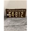 Image 1 : 1935 sask license plate