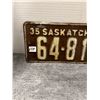 Image 2 : 1935 sask license plate