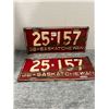 Image 1 : pair of 1938 sask license plates