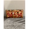 Image 1 : 1945 sask license plate