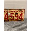 Image 3 : 1945 sask license plate