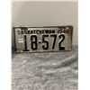 Image 1 : 1948 sask license plate