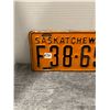 Image 2 : 1950 sask license plate