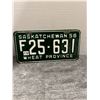 Image 1 : 1956 sask license plate