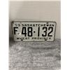 Image 1 : 1959 sask farm license plate