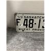 Image 2 : 1959 sask farm license plate