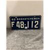 Image 1 : 1962 sask farm license plate