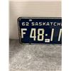 Image 2 : 1962 sask farm license plate
