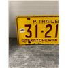 Image 2 : 1967 sask trailer license plate