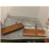 Image 4 : 2 wooden moulding planes- stamped nelson and simpson