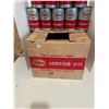 Image 2 : esso motor oil original box- comes with 15 empty esso tins