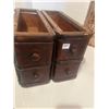 Image 5 : 4 oak sewing drawer boxes