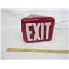 Image 1 : Vintage Red Exit Light Shade Good Condition