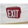 Image 4 : Vintage Red Exit Light Shade Good Condition