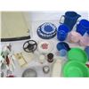 Image 4 : Large Lot of Girls Kitchen Toys Dishes ,Fridge ,Iron Ect.