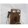 Image 2 : Antique Oak Wooden Wall Phone Has Magneto Inside