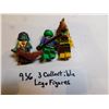 Image 1 : 3 COLLECTIBLE LEGO FIGURES, AZTEC WARRIOR, DONATELLO, AND FIGHTING TROLL