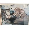 Image 2 : Winter Mallards by Herbert Pikl ar print 873/3000 in frame - 22"x18"
