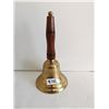 Image 1 : brass school bell - 8"