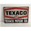 Image 1 : Texaco motor oil sign - 8"x12", repro