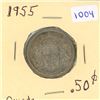 Image 1 : 1955 Canada 50 Cent Coin.