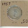 Image 2 : 1957 Canada 50 Cent Coin.