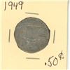 Image 2 : 1949 U.S.A 50 Cent Coin.