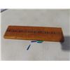 Image 3 : Dominoes double six and wood cribbage board with pegs
