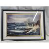Image 1 : FRAMED SHIPS AT SEA; BY BO HERMANSON (53CM X 39CM)