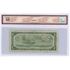 Image 2 : 1954 CANADIAN 1$ BILL- BCS GRADED VG10