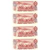 Image 2 : 1974 (4) CANADIAN 2$ BILLS-CONSECUTIVE/BB1097477-80