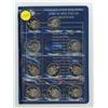 Image 1 : Unisafe Book of Fifty Cent Coins - 15 Coins
