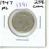 Image 1 : 1947 Canadian Twenty-Five Cent - ML