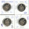 Image 1 : (4) 1973 Canadian 50 Cents Coin.