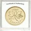 Image 4 : 2012 24k gold plated colorized penny