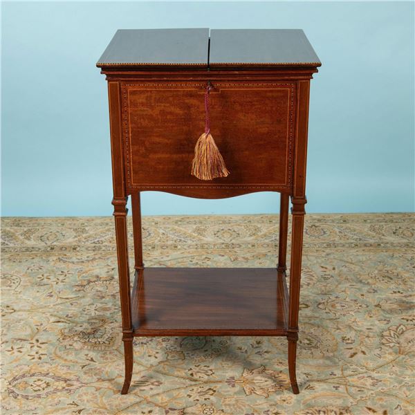 Vintage Mahogany Edwardian Sewing Table