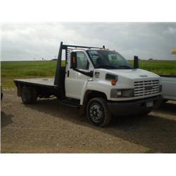 GMC C4500 S/A FLATBED TRUCK, s/n 1GDE4E1163F510929: