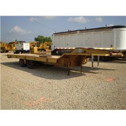 SHOPBUILT T/A DUAL WHEEL 25-ton TILT DECK EQUIPMENT TRAILER, s/n OTCA701534: