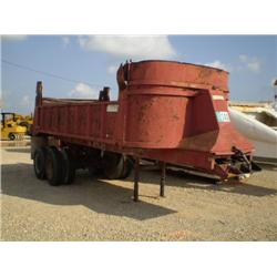 LUFKIN THD1215 T/A 22ft. END DUMP TRAILER, s/n 25882: