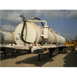 SEMCO 130 BARREL T/A VACUUM TRAILER, s/n A2411VT: