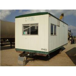 WHITLEY 8ft X 20ft S/A OFFICE TRAILER, s/n W27108: