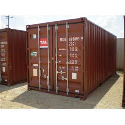 8 ft X 20 ft CONEX STORAGE CONTAINER, s/n 018219