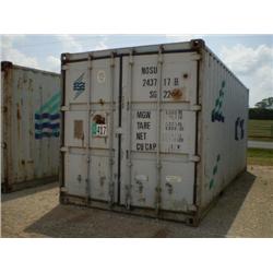 8 ft X 20 ft CONEX STORAGE CONTAINER, s/n 06117