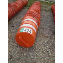 CONSTRUCTION ZONE WARNING BARRELS