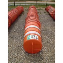 CONSTRUCTION ZONE WARNING BARRELS