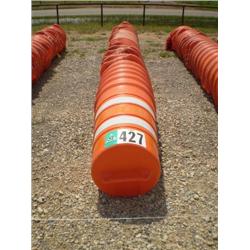 CONSTRUCTION ZONE WARNING BARRELS